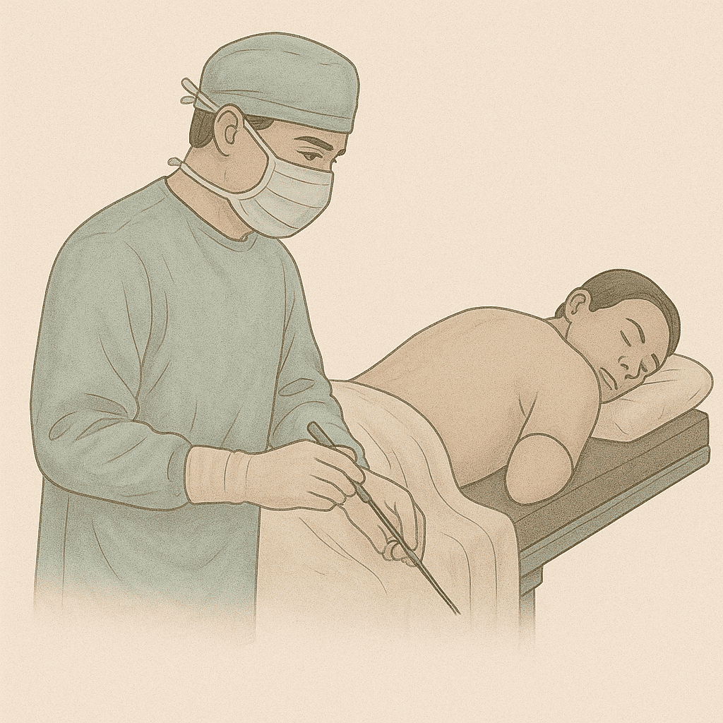 Service image with doctor and patient